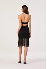 ASTR Kate Fringe Hem V-Neck Sweater Dress