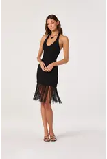 ASTR Kate Fringe Hem V-Neck Sweater Dress