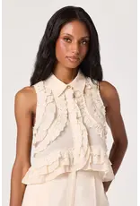 ASTR Nienna Layered Ruffle Cropped Top