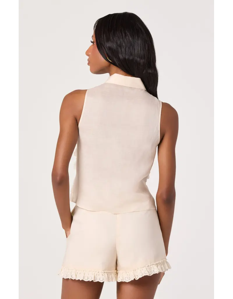 ASTR Nienna Layered Ruffle Cropped Top