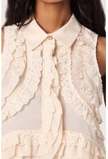 ASTR Nienna Layered Ruffle Cropped Top
