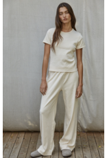 By Together Knit Cotton Pointelle T-shirt & Pant Set