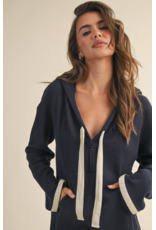 Hooded Waffle Knit Romper