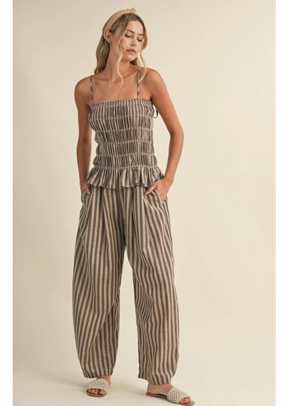 Hallie Smocked Jumpsuit