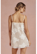 Strut + Bolt Emily Embroidered Mesh Mini Dress
