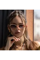 FREYRS Eyewear Mimi Acetate Oval Sunglasses