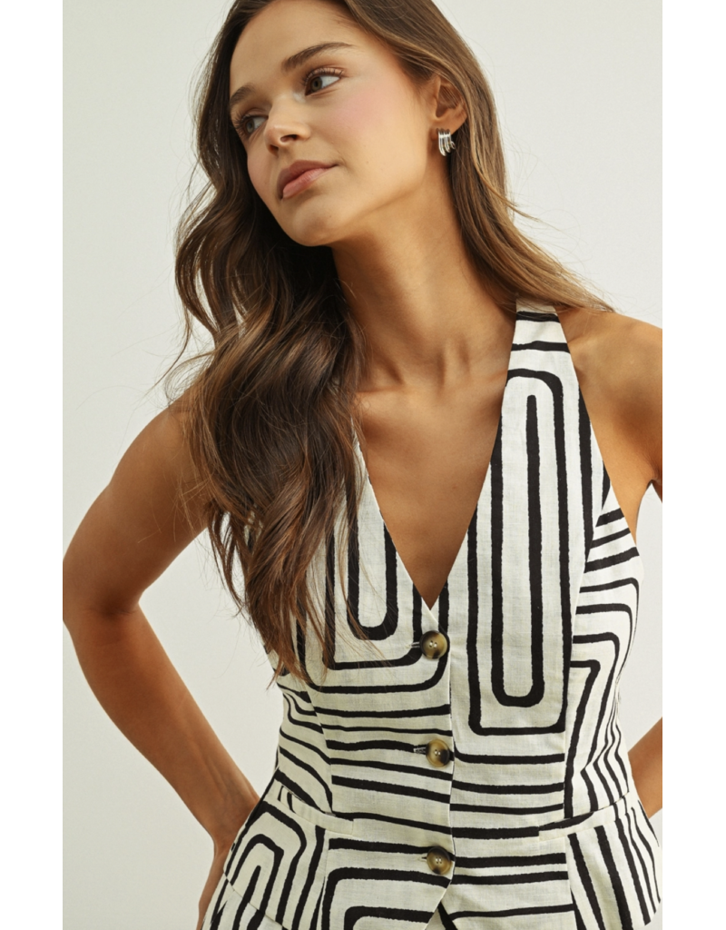 Gail Vest Halter Top