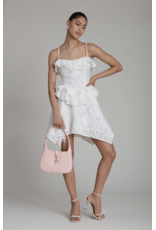 Avec Les Filles Broderie Anglaise Cotton Ruffle Mini Dress