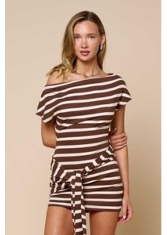 Kaili Bodycon Front Tie Mini Dress