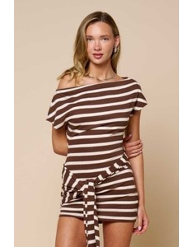 Kaili Bodycon Front Tie Mini Dress