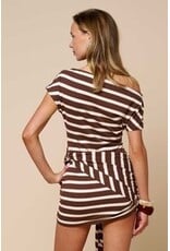 Kaili Bodycon Front Tie Mini Dress
