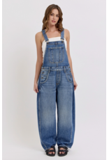 Cello Jeans Mid-Waisted Barrel Overall