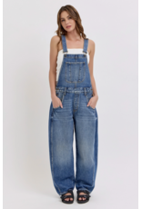 Cello Jeans Mid-Waisted Barrel Overall
