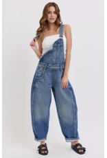 Cello Jeans Mid-Waisted Barrel Overall
