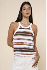 Stripe Crochet Tank Top