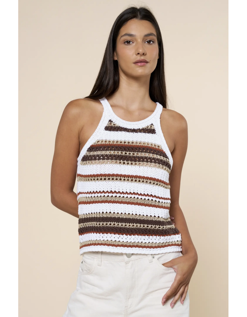 Stripe Crochet Tank Top