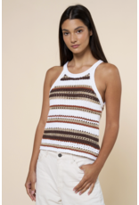 Stripe Crochet Tank Top