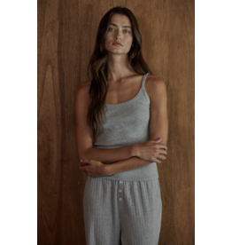 By Together Knit Cotton Pointelle Tank & Pant Set