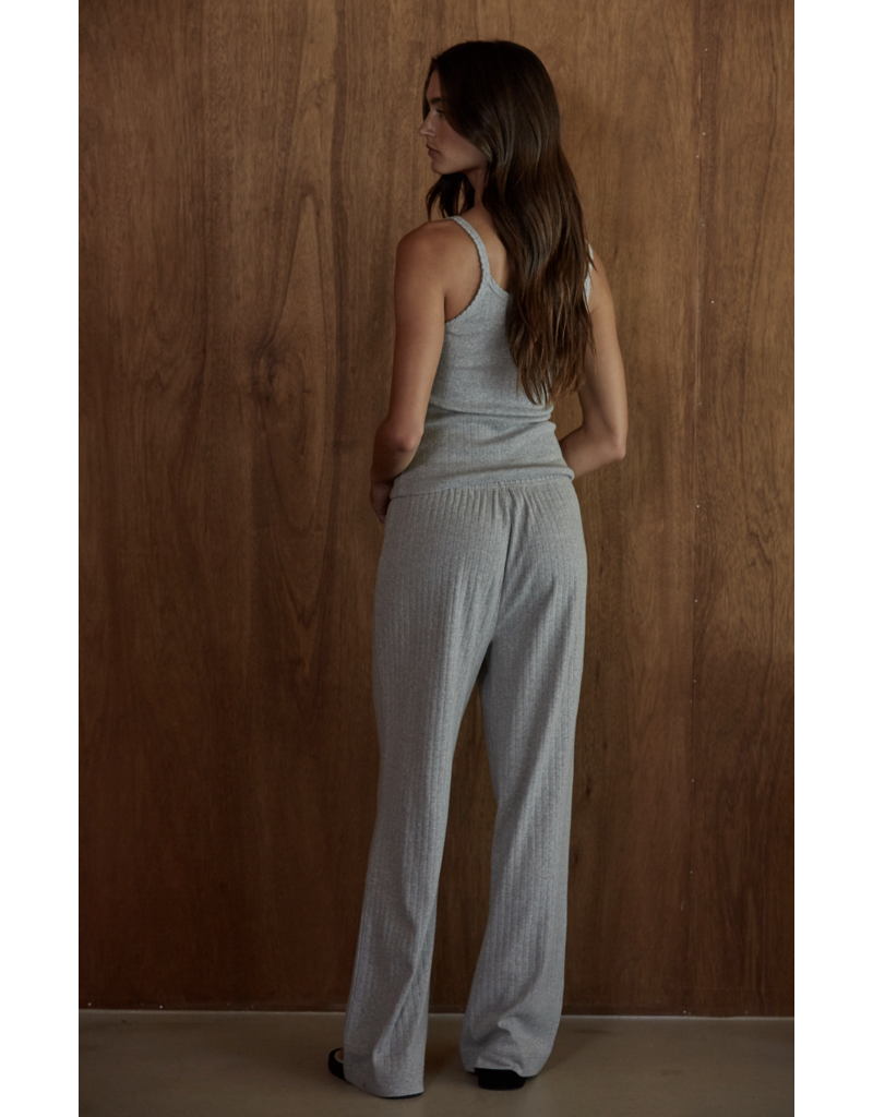 By Together Knit Cotton Pointelle Tank & Pant Set