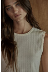 By Together Knit Cotton Pointelle Muscle Tank & Pants Set