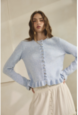 Creamon Waves Button Down Cardigan