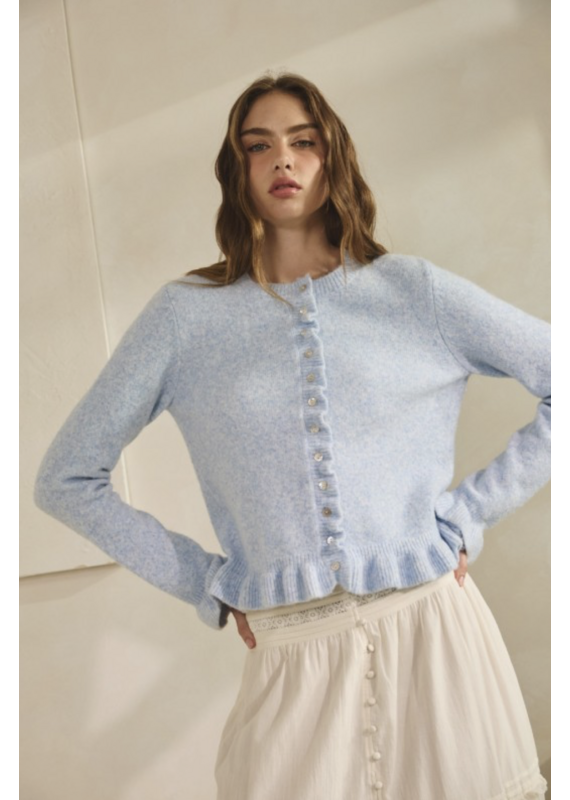 Creamon Waves Button Down Cardigan