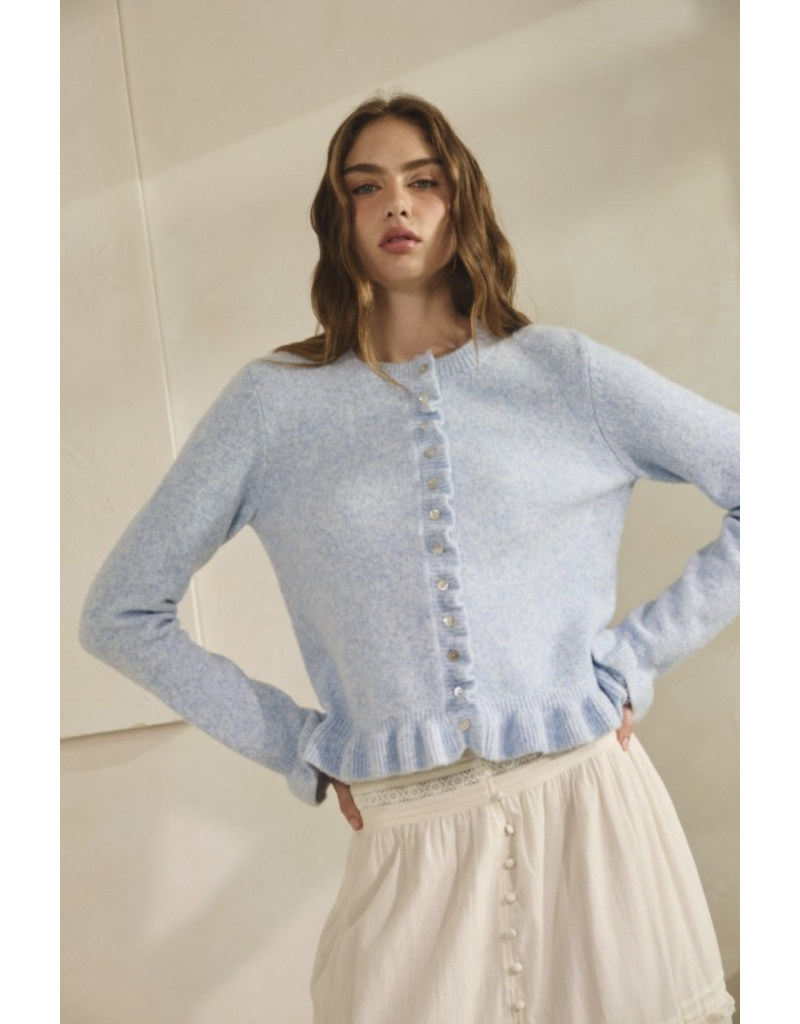 Creamon Waves Button Down Cardigan