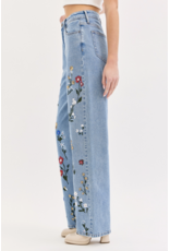 Cello Jeans Embroidered High Rise Dad Jean