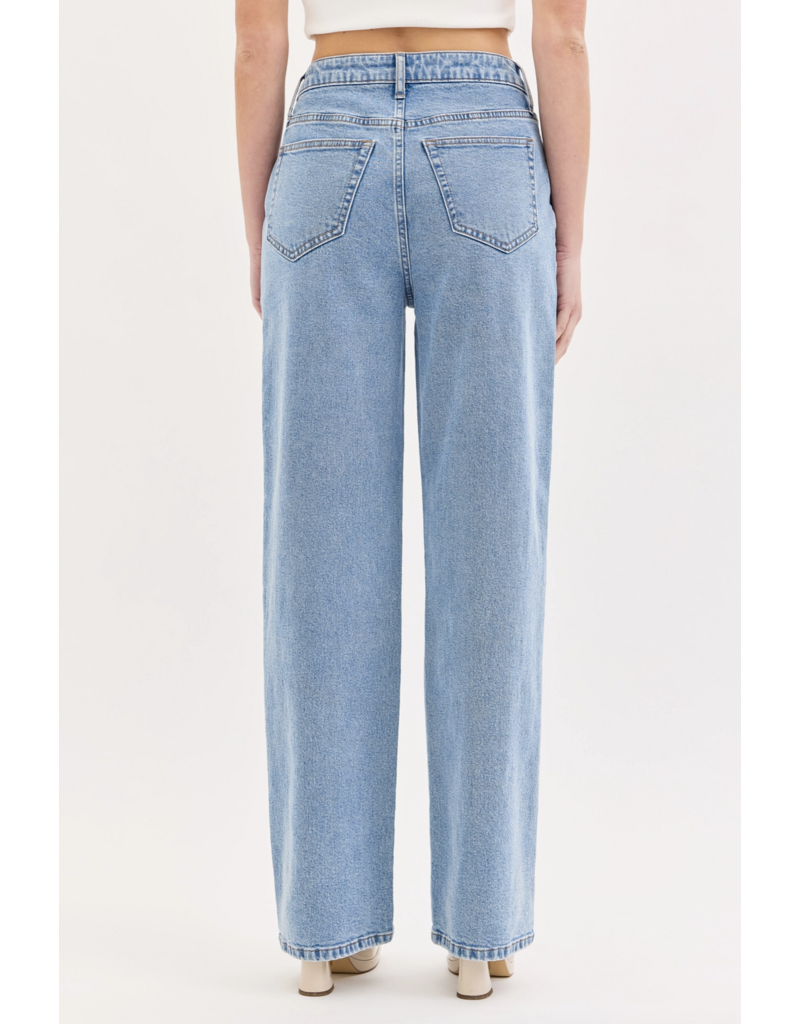 Cello Jeans Embroidered High Rise Dad Jean