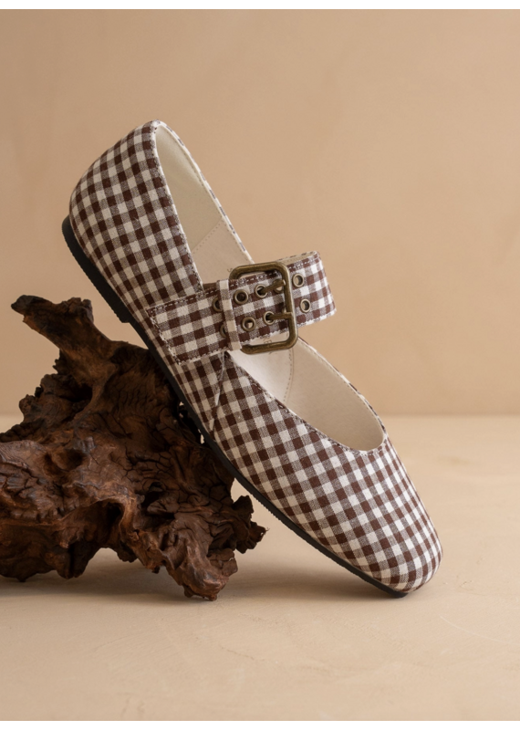 The Soho Ballet Studded Buckle Flat