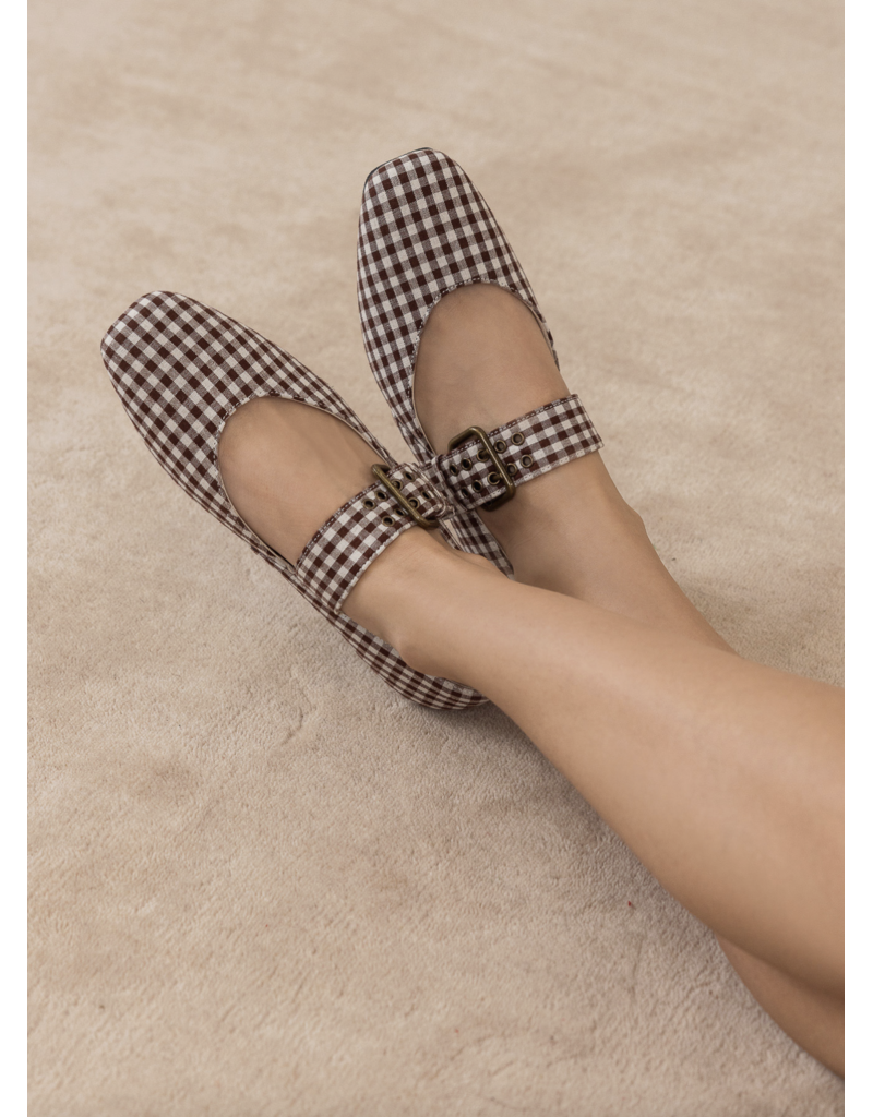 The Soho Ballet Studded Buckle Flat