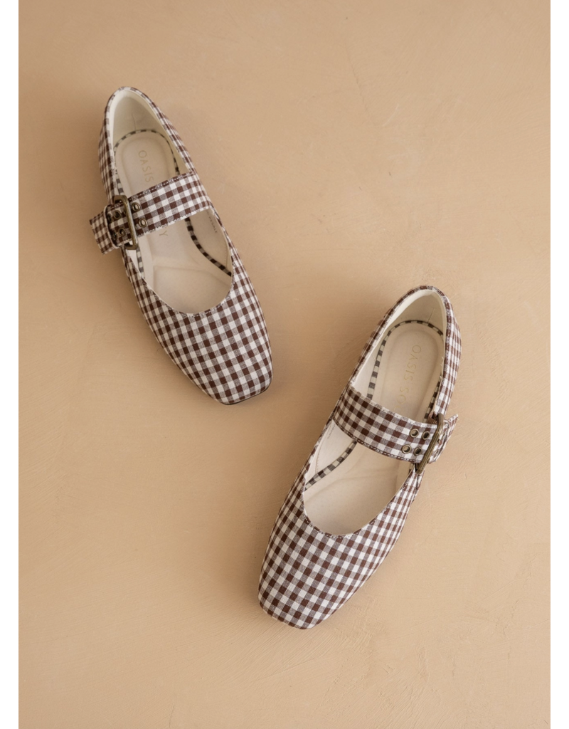The Soho Ballet Studded Buckle Flat