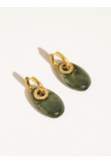 Flanerie Canari 18K Gold Non-Tarnish Resin Earrings