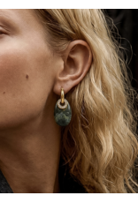 Flanerie Canari 18K Gold Non-Tarnish Resin Earrings