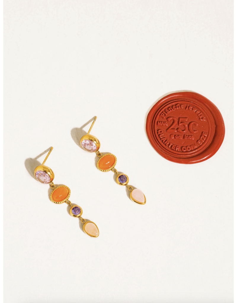 Flanerie Évisa 18K Gold Non-Tarnish Earrings