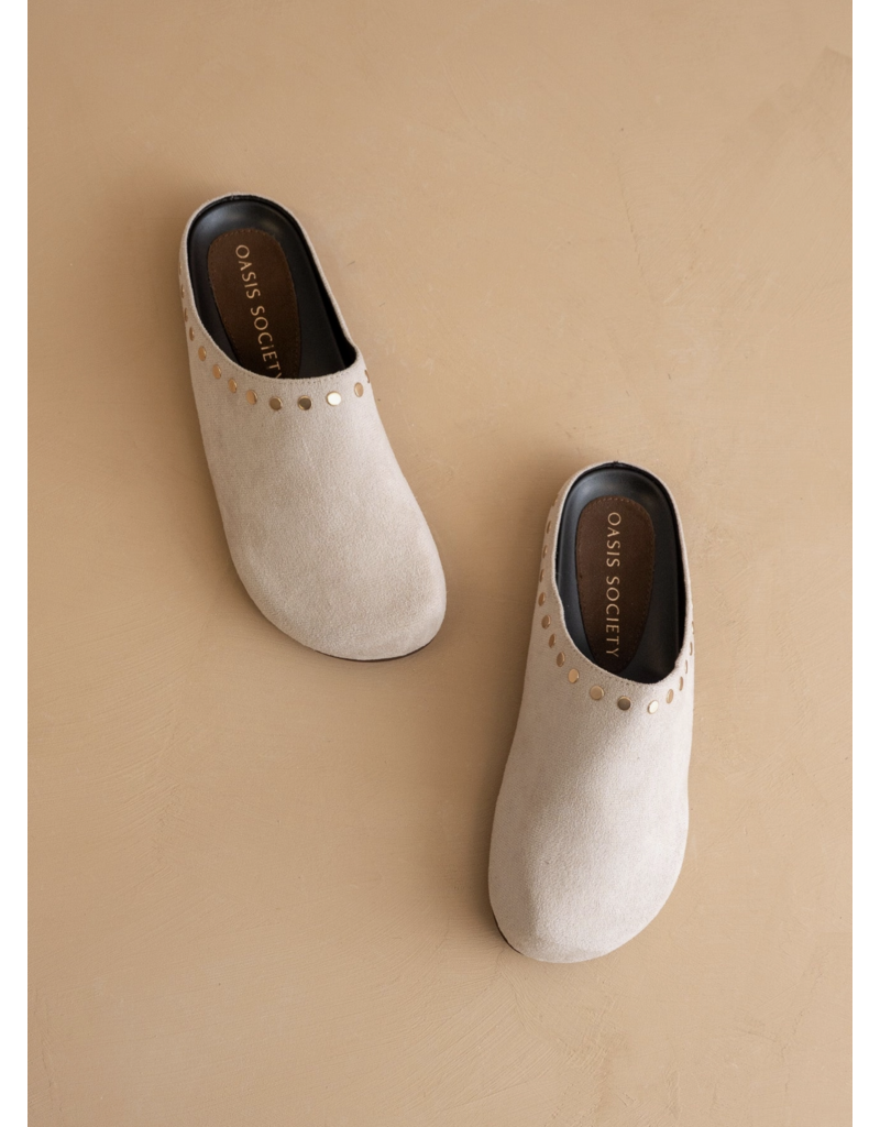 The Robin Studded Suede Mule