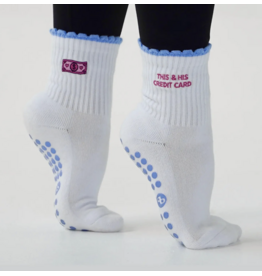 This and His Credit Card Grip Socks