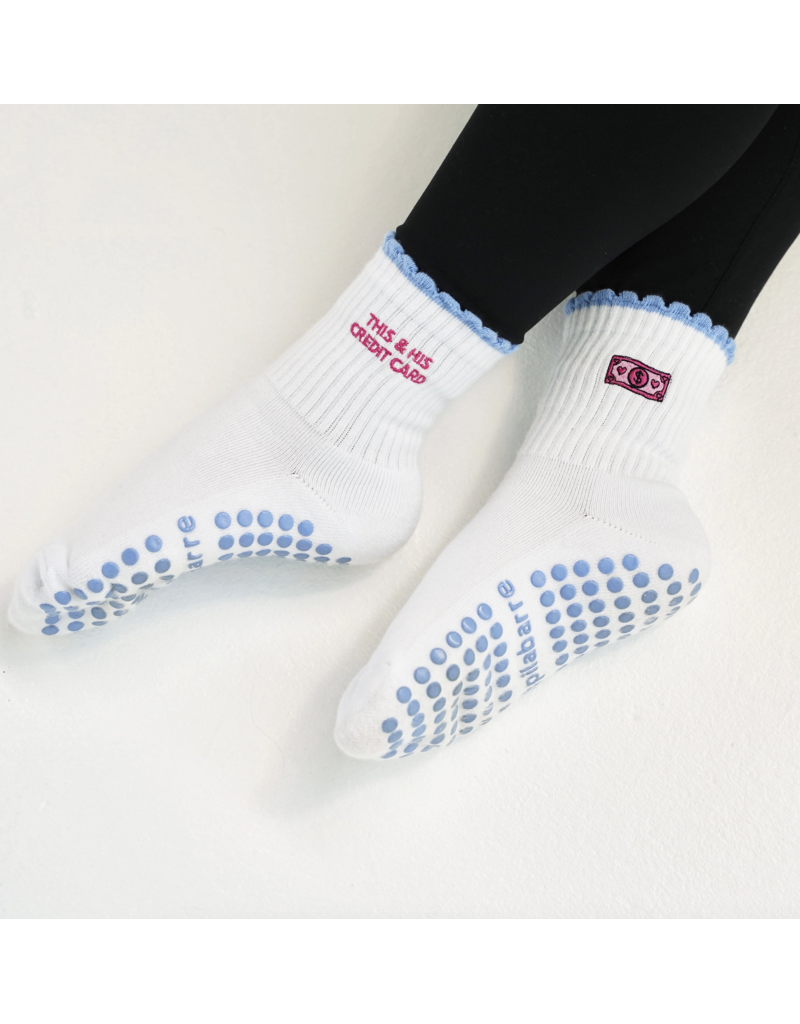 This and His Credit Card Grip Socks