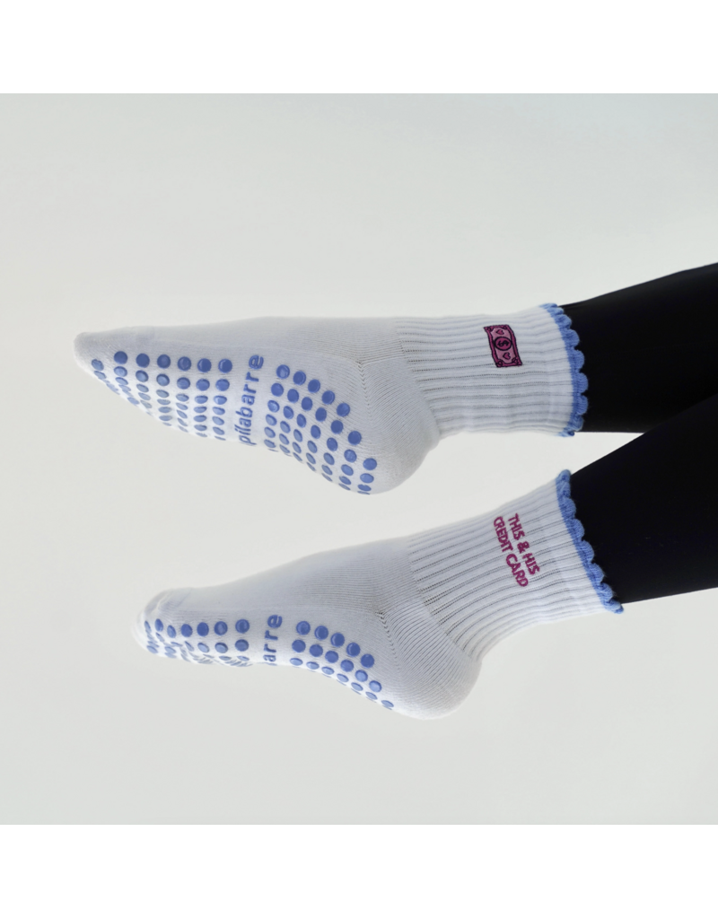 This and His Credit Card Grip Socks