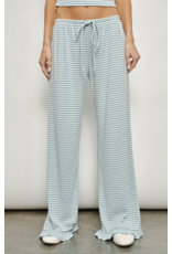 Pretty Garbage Devin Ruffle Striped Lounge Pants