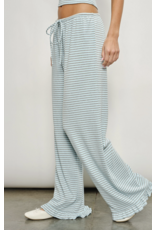 Pretty Garbage Devin Ruffle Striped Lounge Pants