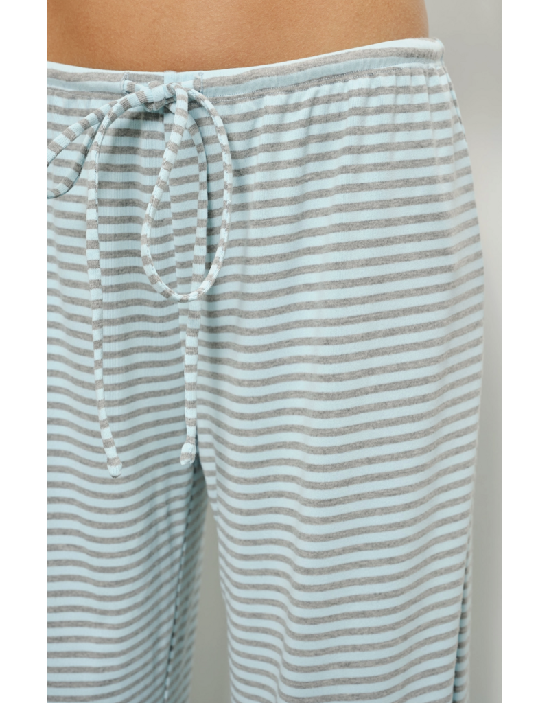 Pretty Garbage Devin Ruffle Striped Lounge Pants