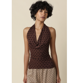 Karrie Polka Dot Halter Top