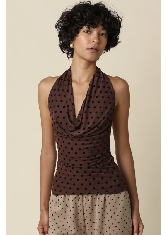 Karrie Polka Dot Halter Top