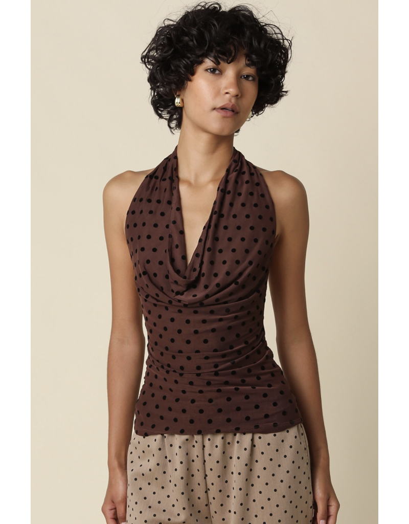 Karrie Polka Dot Halter Top
