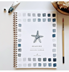 Seaside Watercolor Workbook + Paint + Brushes