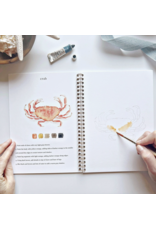 Seaside Watercolor Workbook + Paint + Brushes