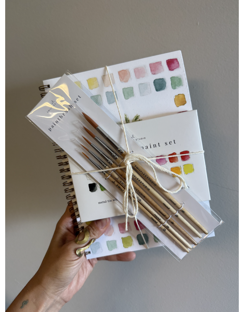 Tropical Watercolor Workbook + Paint + Brushes
