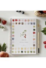 Fruit Watercolor Workbook + Paint + Brushes