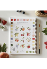 Fruit Watercolor Workbook + Paint + Brushes